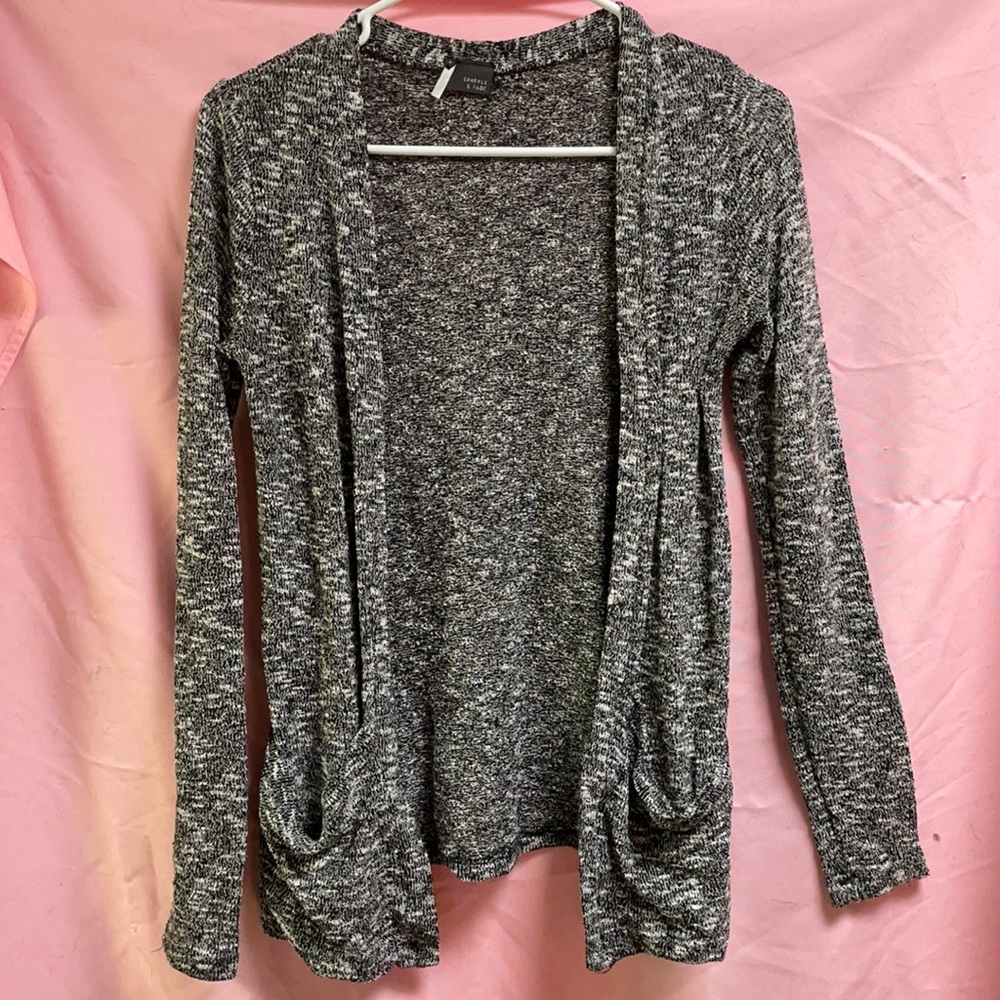 Super Cute Black and White Knit Cardigan